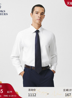[易打理]Brooks Brothers/布克兄弟男士秋冬款纯棉百搭正装衬衫