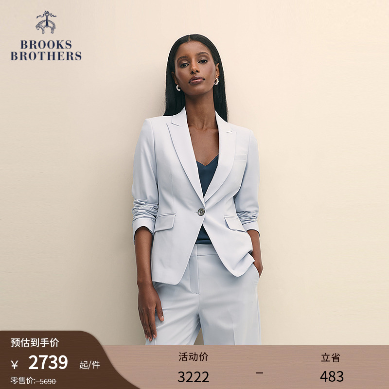 布克兄弟25女士纯色西装外套