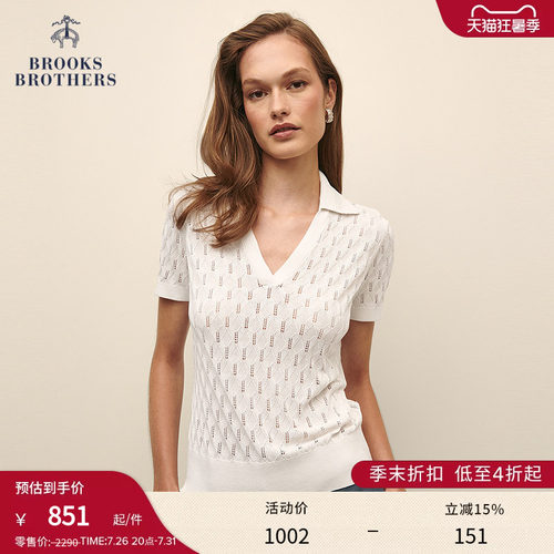 布克兄弟女士桑蚕丝针织衫
