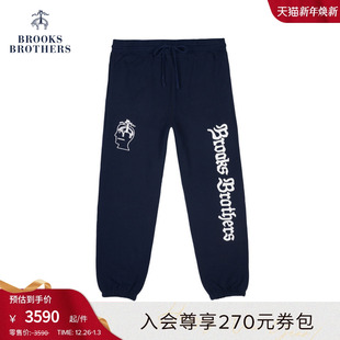 BRAIN DEAD胶囊系列 布克兄弟联名男士 logo束脚卫裤 美式