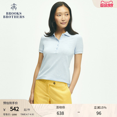布克兄弟女士supima棉polo衫