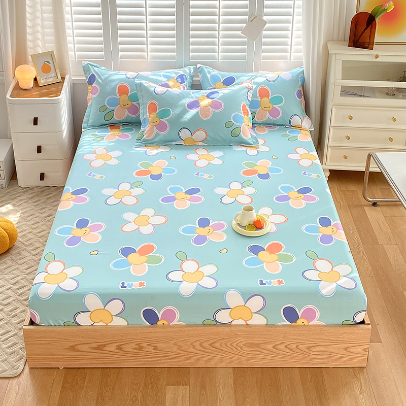 防尘罩全包斜纹印花床垫保护套