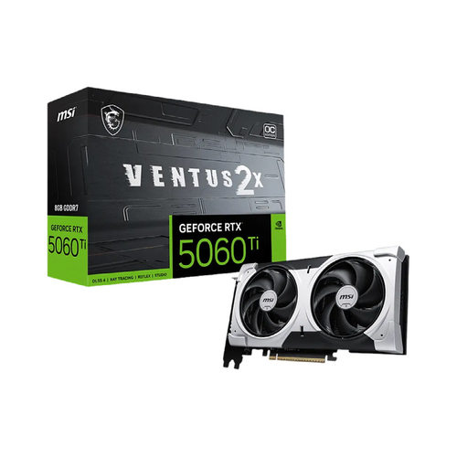 MSI 万图师RTX 5060 Ti 8G VENTUS 2X OC PLUS 适用电竞游戏显卡