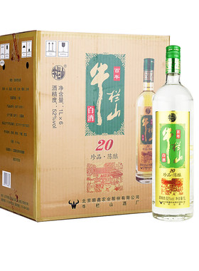 北京牛栏山二锅头1000ml*6瓶