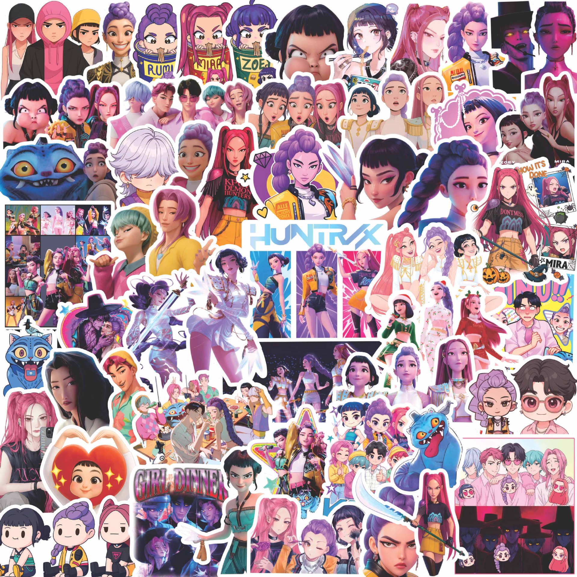 猎魔女团贴纸KpopSajaboys周边