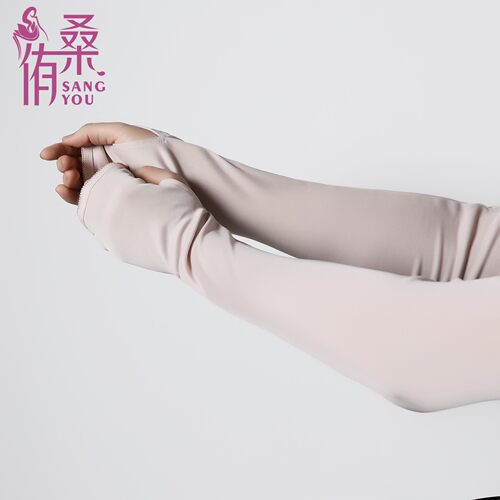 桑蚕丝针织真丝防晒袖防晒袖套