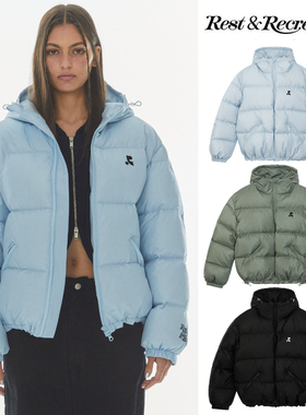 rest连帽羽绒服外套RR宽松面包服加厚潮流韩版女装andrecreation