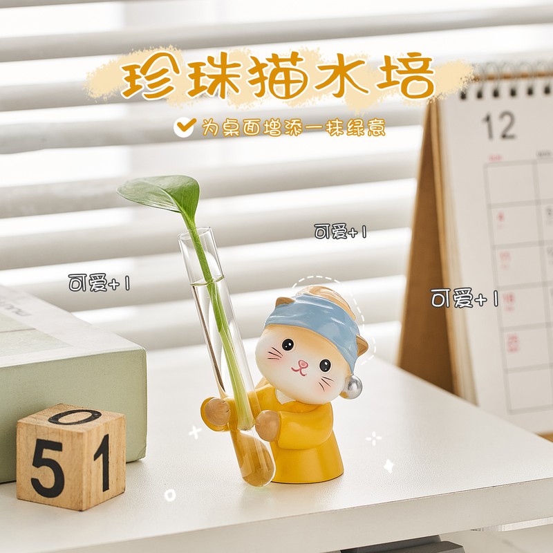 软萌治愈猫咪树脂桌面摆件