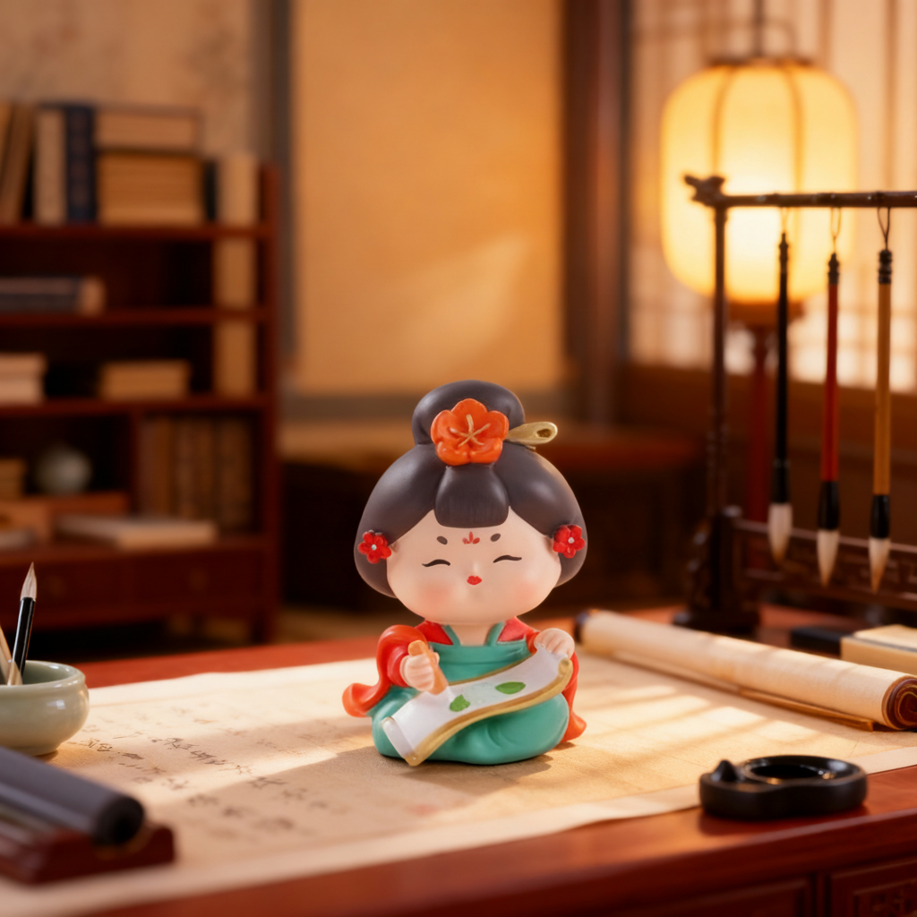 新中式树脂桌面摆件文化爱好者