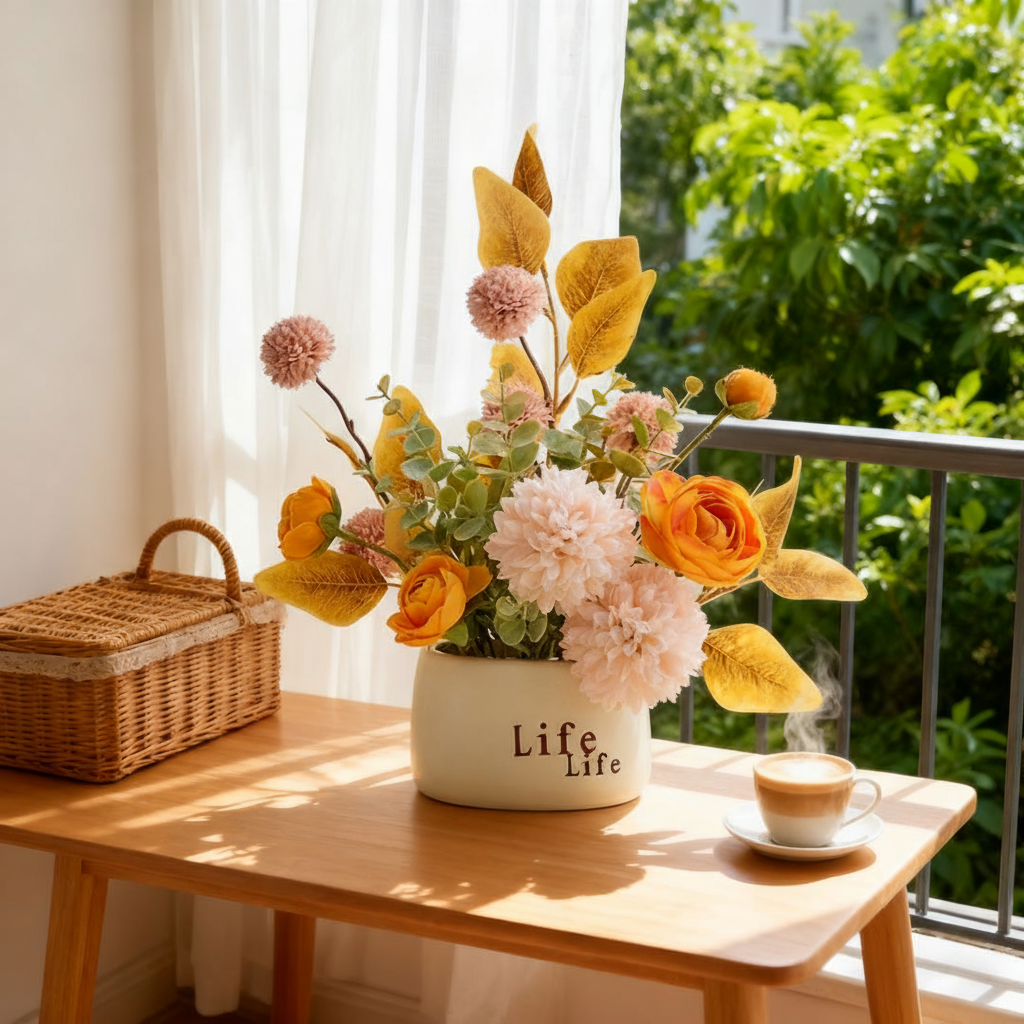 北欧风陶瓷花瓶桌面摆件