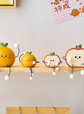 创意可爱吊脚娃娃小摆件办公室桌面家居玄关客厅墙上置物架装饰品