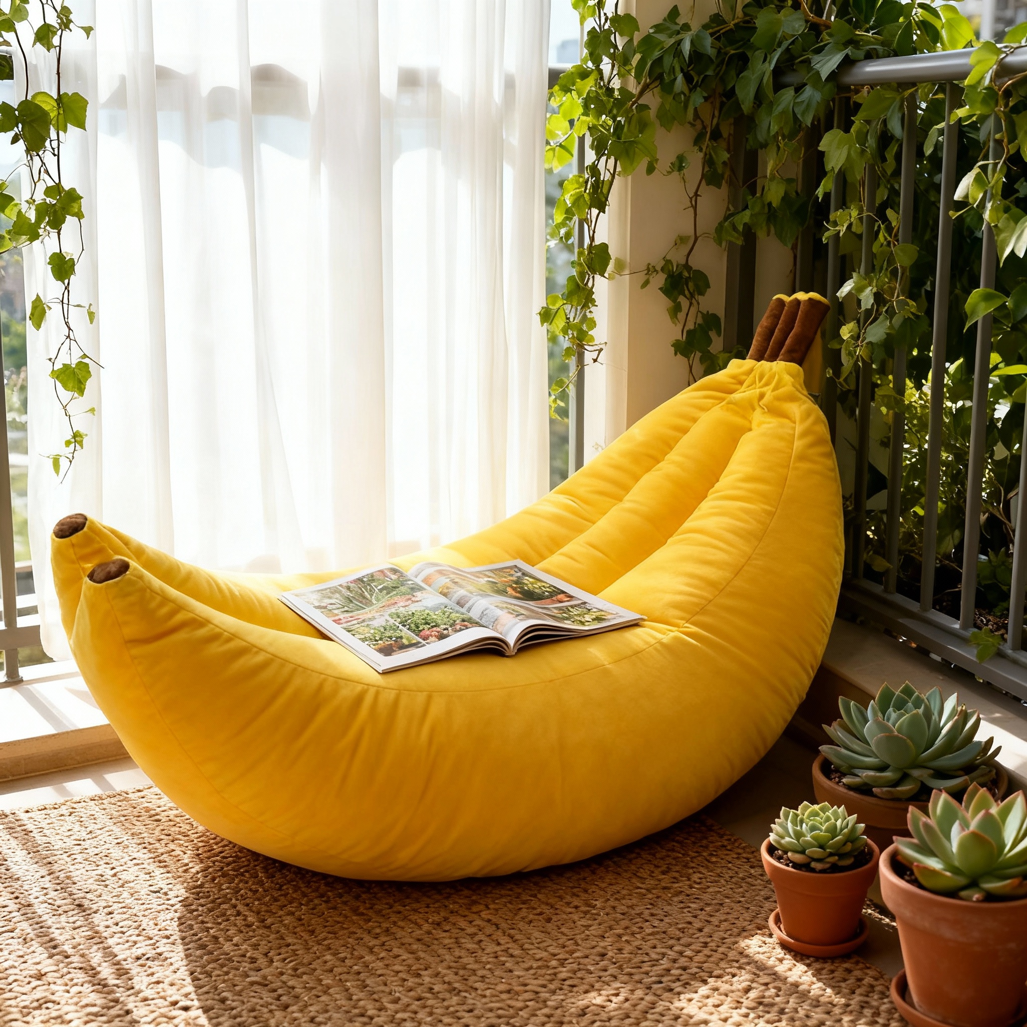 创意香蕉造型单人沙发