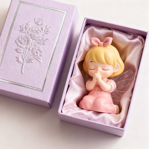 少女心卡通小天使树脂摆件礼盒