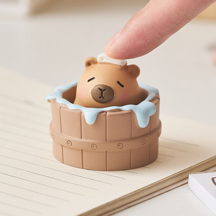 卡皮巴拉工位解压小摆件上班发疯办公室桌面情绪稳定神器礼物女生