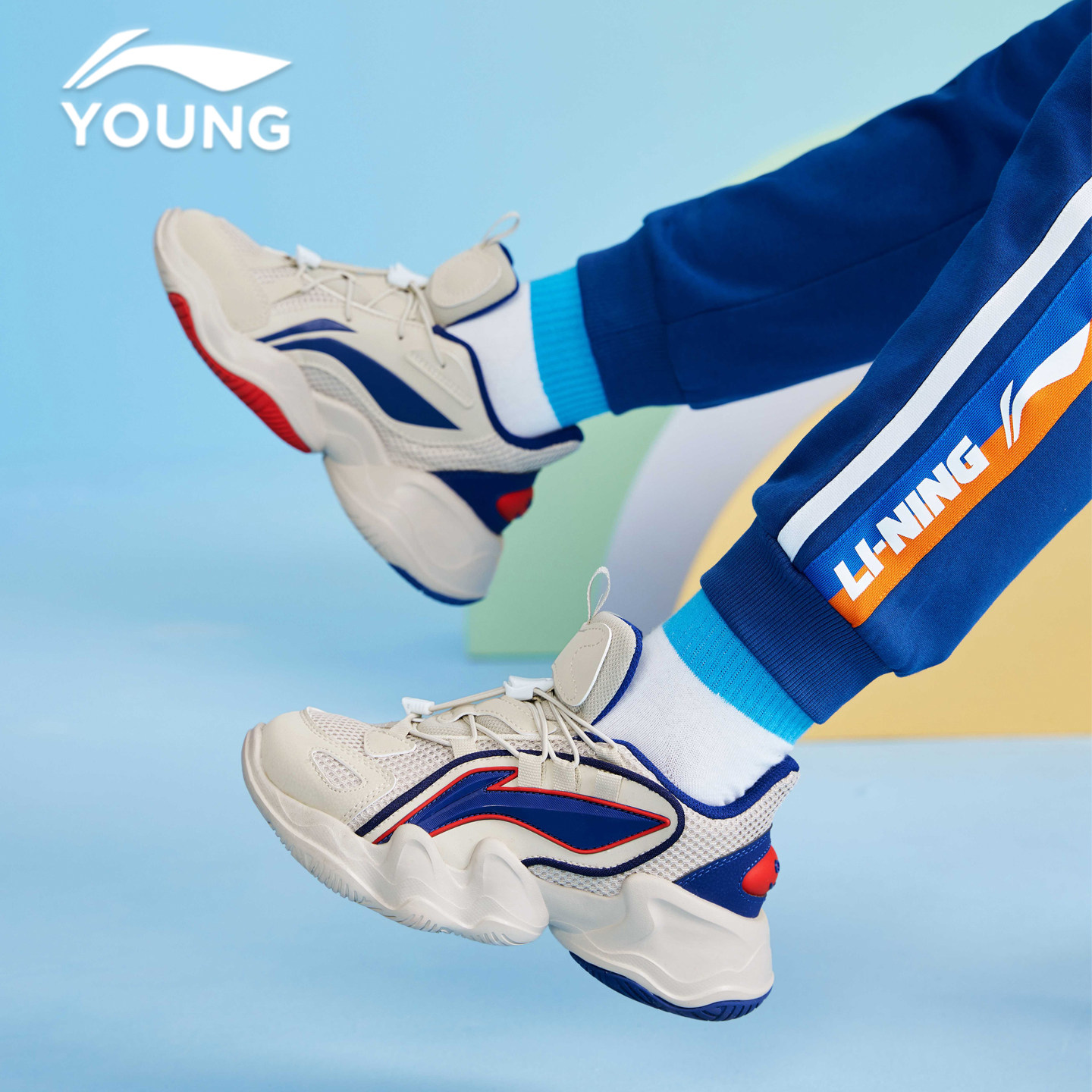 李宁男女童鞋2025春秋中大童鲲鹏网面透气轻质回弹儿童运动休闲鞋,童鞋/婴儿鞋/亲子鞋,运动鞋,淘宝优惠券,粉丝福利购,淘宝优惠卷