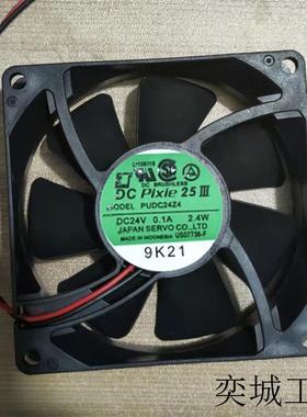 PUDC24Z4R/Q 24V 2.4WSERVO日本精工80*80*25 风扇PUDC24Z4