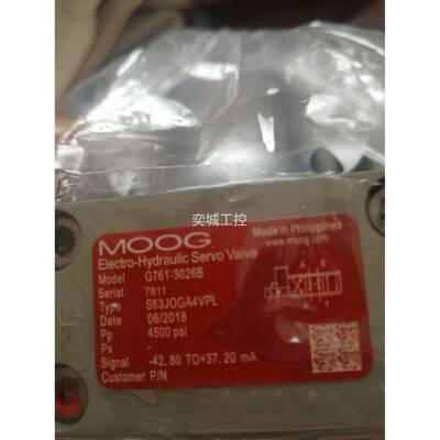 MOOG穆格伺服阀D661-4303E现货供应议价