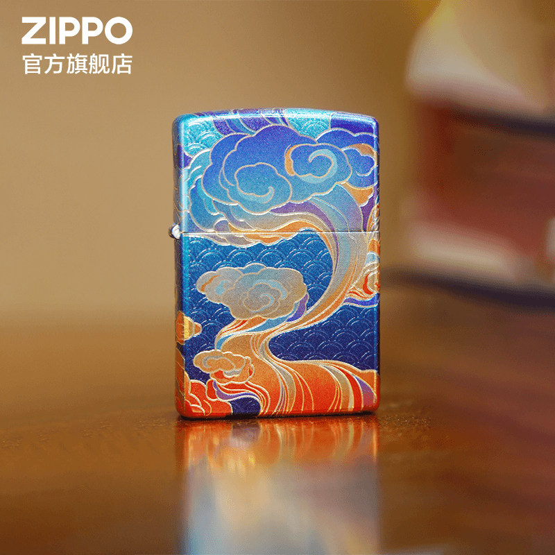 ZIPPO官方旗舰店之宝正品金缕祥云防风煤油打火机生日送男友礼物