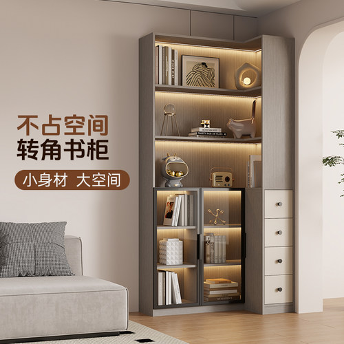 墙角柜不占地方的书架