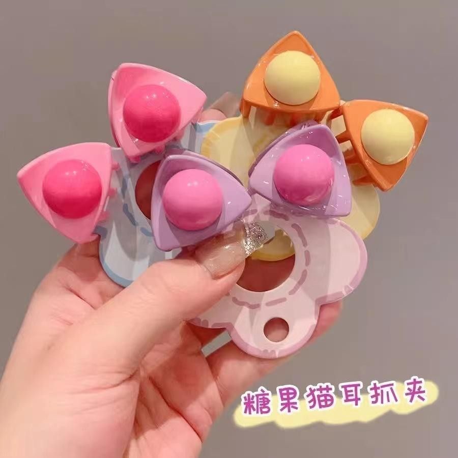 儿童甜美猫耳小抓夹圆圈发夹弹簧夹无痕夹子边夹发饰卡简约,童装/婴儿装/亲子装,发饰,淘宝优惠券,粉丝福利购,淘宝优惠卷
