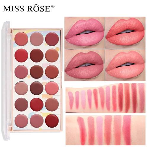 Miss Rose Beauty 18 Colors Natural Nude Moisturizing Non-sti