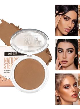 3D Bronzers Matte Wheat Contour Powder Palette Facial Makeup