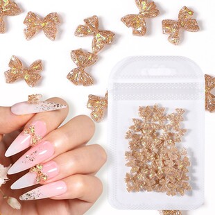 50pc Kawaii Resin Nail Charms Rhinestones Candy Colors Cart