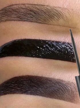 Black Brown Peel-off Eyebrow Gel Tint Makeup Waterproof Last