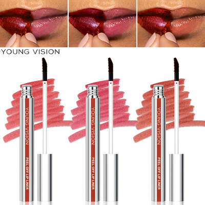 3 Colors Peel Off Lip Gloss Outline Contour Tattoo Lip Stain