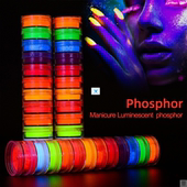 boxes Nail Neon Powder Luminous Phosphor Set Glitter