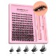Individual Bond Lash Cluster Lashes Kit Fluffy Seal