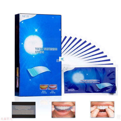 28Pcs/14Pairs Advanced Teeth Whitening Strips Stain Removal