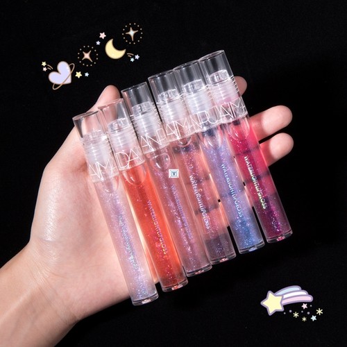6 Colors Mirror Transparent Lip Glaze Long Lasting