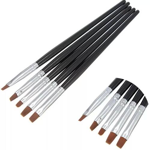 5 Pcs Dental Resin Brush Pens Dental Shaping Silicone Adhesi