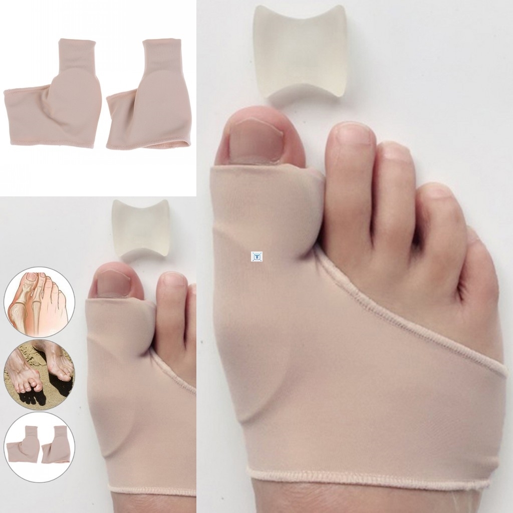 1 Pair Bunion Corrector Gel Pad Stretch Nylon Hallux Valgus-封面