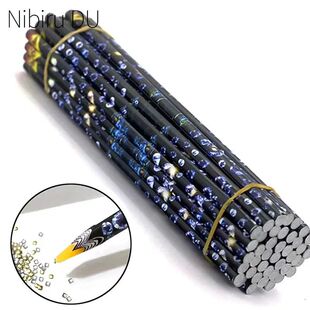 10/5pcs Nail Rhinestone Pickers Self-Adhesive Wax Pencil Nai
