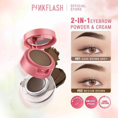 2 In 1 Eyebrow Cream Double-Deck Waterproof Multi-uses High