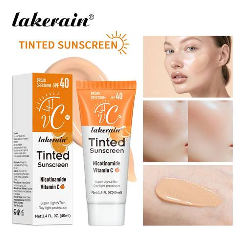 Vitamin C Tinted Sunscreen With SPF 40 Hydrating Mineral Sun