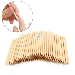 100PCS Wooden Cuticle Pusher Remover Nail Art Rhinestones