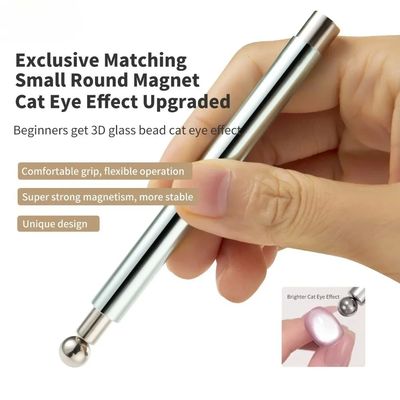 1pc Cat Eye Nail Art Magnetic Tool Cylindrical Stick with Ba