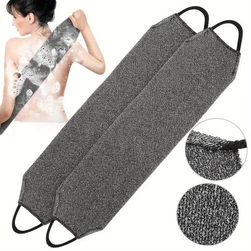 2pcs Net Bath Body Exfoliating Long Net Double-Sided Shower