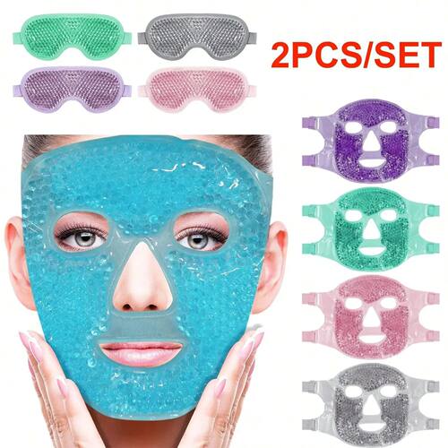 Gel Cooling Ice Face Eye Mask Facial Mask Hot Cold Compress