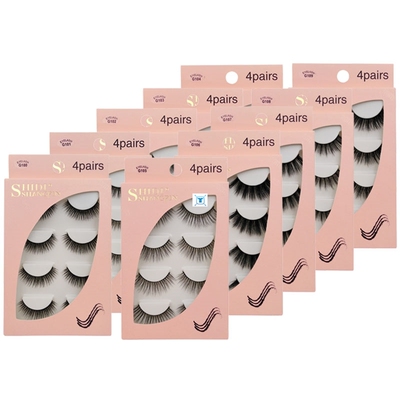 Mink lashes 3/4 pairs false lashes natural fluffy dramatic