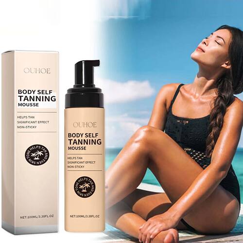Body Self Tanning Mousse Fake Tan Bronze Skin Quick Natural