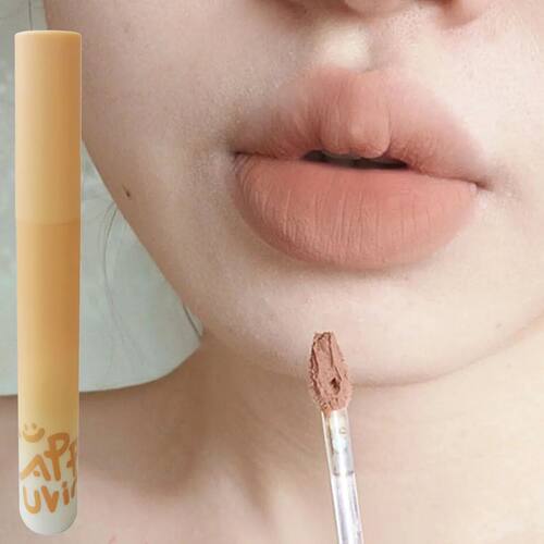 Pumpkin Apricot Lip Mud Velvet Lip Cream Matte Texture Lipst