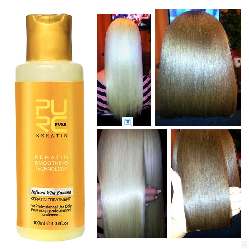 1pcs Banana-flavored Brazilian Keratin Hair Treatment Repai