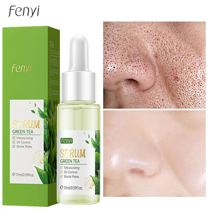 Green Tea Oil Control Pore Shrink Face Serum Whitening Remov图片