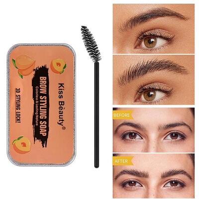 1PC Eyebrow Styling Gel Brows Wax Sculpt Soap Waterproof Lon