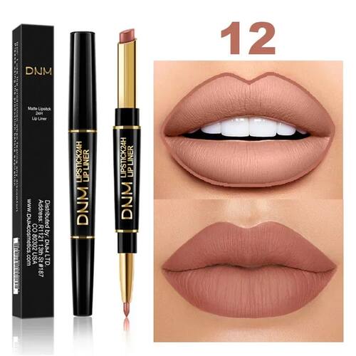 Double Ended Matte Lipstick Lasting Waterproof Pigment Matte