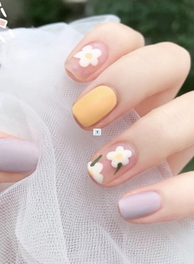 24pcs Small Fresh White Flowers Decorated Frosted Matte